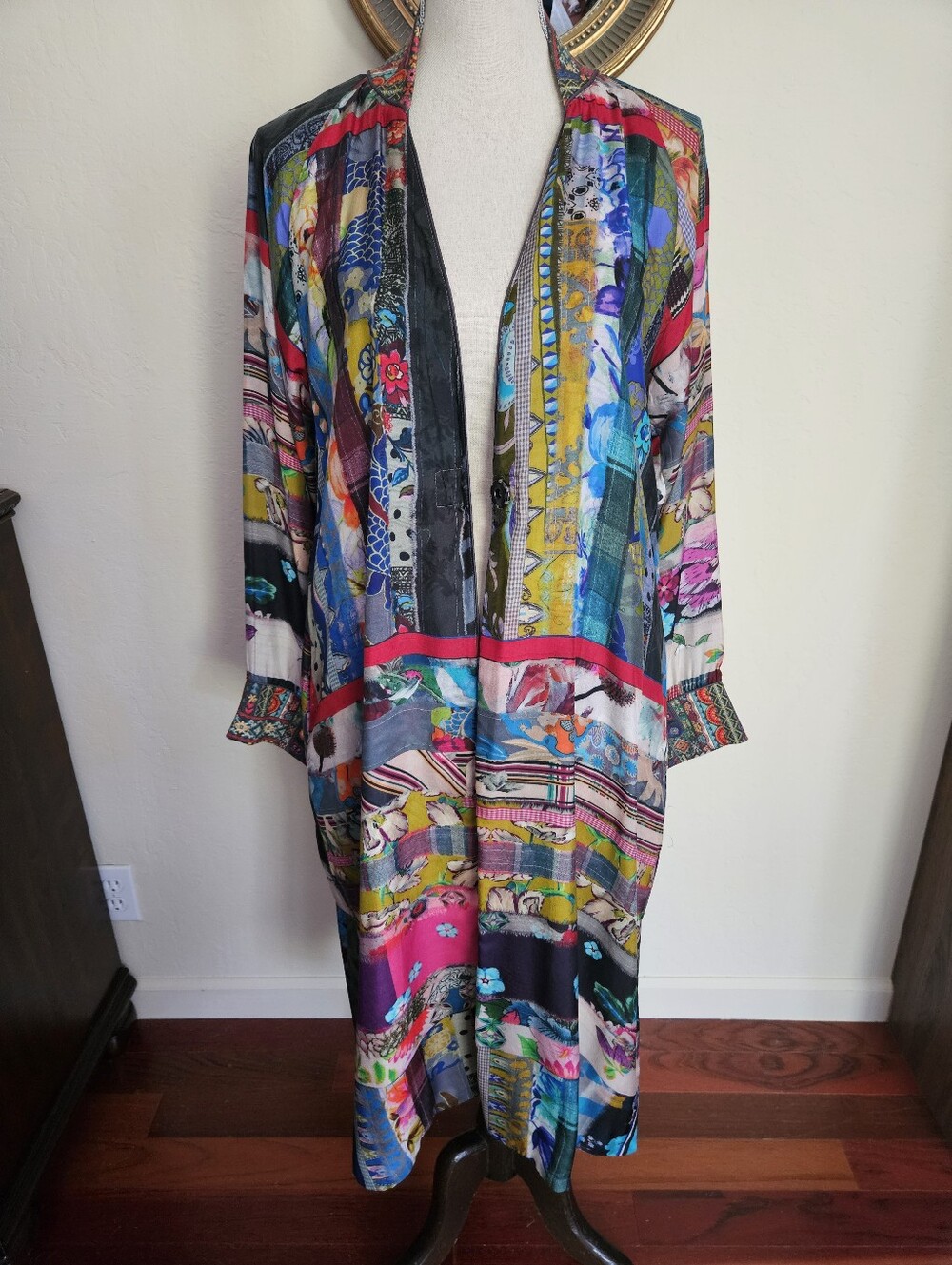 Johnny Was Silk Reversible Kimono Jacket